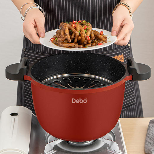 Debo德铂贝恩德新时代铝合金微压锅不粘汤锅 商品图2