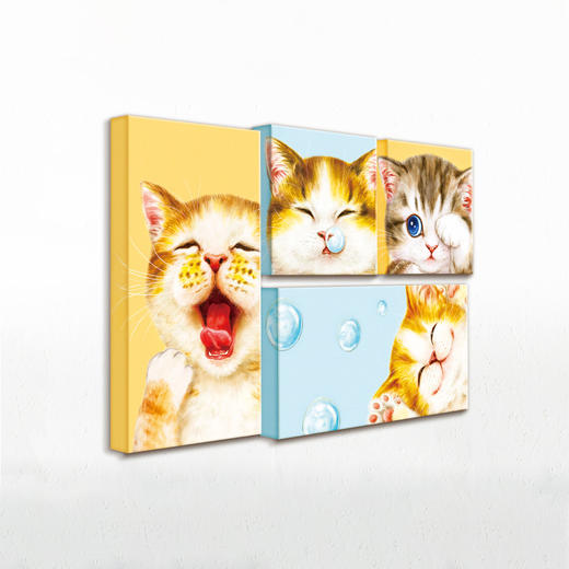 【折扣商品 不退不换】352片 无框套装组平面拼图HN1011 Kayomi-猫咪们的午睡时间 商品图0