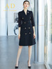 AD高端七分袖双排扣西服连衣裙黑色收腰西装裙职业装售楼工作服 商品缩略图0