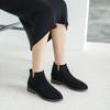 ZHR短靴女百搭方跟女靴复古英伦风瘦瘦靴 商品缩略图5
