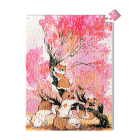 【折扣商品 不退不换】150片 迷你拼图 平面拼图 P1428 三白蝉 - 春樱