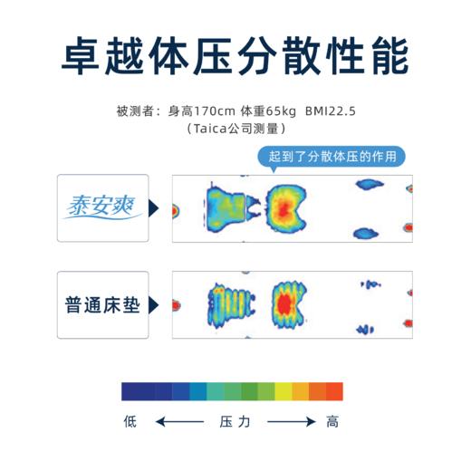 Taica日本泰安爽安睡减压床上垫轻便携式床垫防压疮防褥疮居家旅行熟睡榻榻米床垫泰已科 商品图2