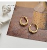 『椭圆竹节』哑金系列极简风雾面亚光简约冷淡风-耳饰 商品缩略图1