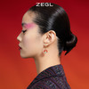 ZEGL设计师虎年本命年礼物幸运虎耳环女设计感红色耳钉银针耳饰品 商品缩略图2