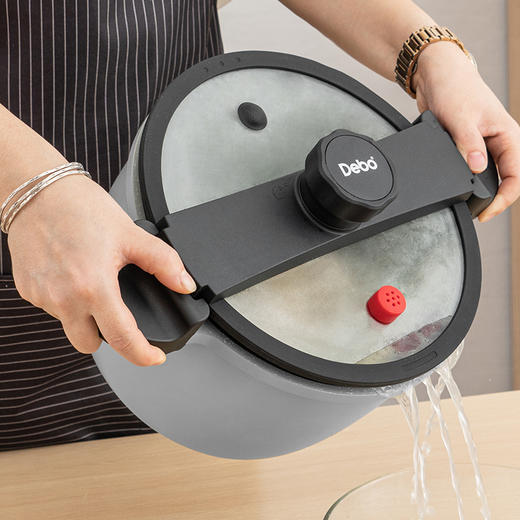 Debo德铂贝恩德新时代铝合金微压锅不粘汤锅 商品图8