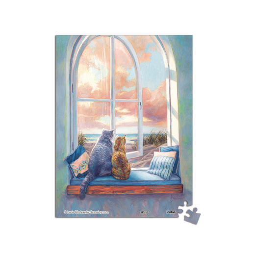 150片 迷你拼图 平面拼图 P1402 Lucie Bilodeau-享受窗外风景 商品图0