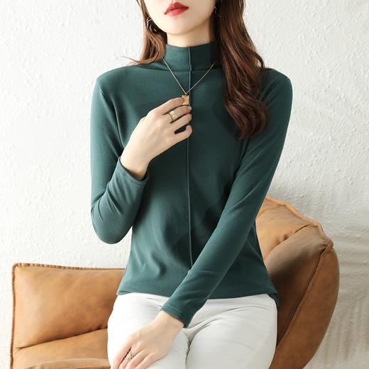 MZ  116876春秋冬季内搭保暖半高领秋上衣德绒打底衫 商品图2