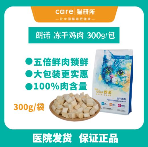 猫研所 朗诺猫咪高蛋白营养冻干零食 鸡肉/鸭肉口味大袋冻干 复水补水神器  300g/袋 商品图0