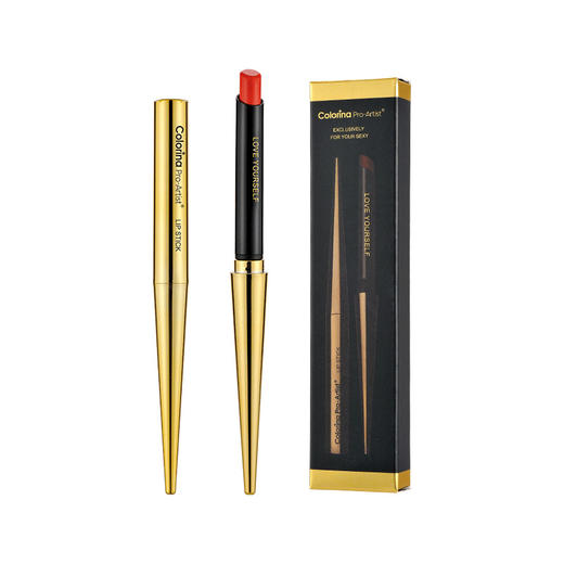 【美妆个护】瑞丽尖头烟管口红女学生款保湿滋润易上色小金条口红 商品图3