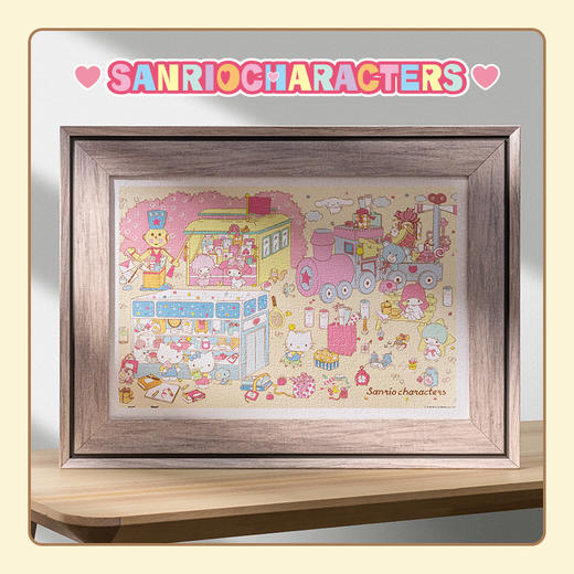 600片 平面拼图 塑料拼图 H2448 Sanrio Characters 粉色园游会 商品图4
