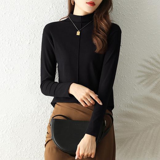 MZ  116876春秋冬季内搭保暖半高领秋上衣德绒打底衫 商品图3