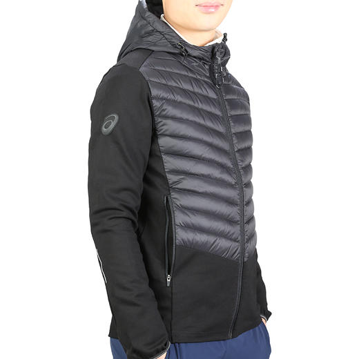 ASICS亚瑟士HYBRID JACKET男式拼接羽绒夹克连帽保暖跑步羽绒服 商品图3