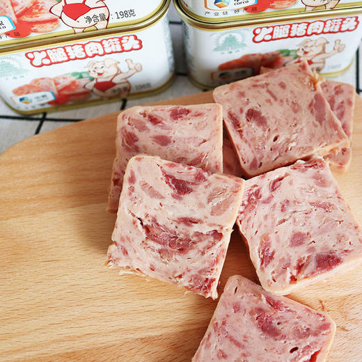 中粮小白猪火腿猪肉罐头 商品图2