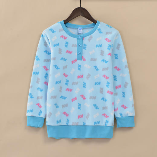 Threegun三枪 印花摇粒绒女童圆领长袖家居套-88440D311 商品图2