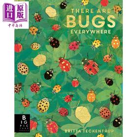 预售 【中商原版】Britta Teckentrup There are Bugs Everywhere 四周的瓢虫 英文原版进口图书 非小说类儿童绘本 动物知识百科普