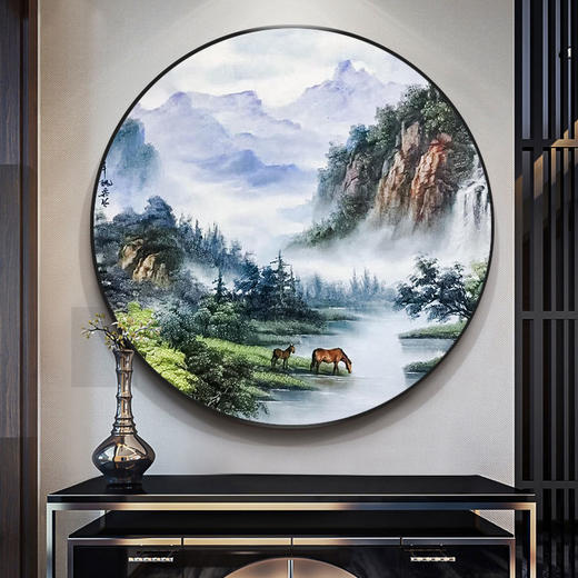 补角画  五行中式玄关画 商品图1