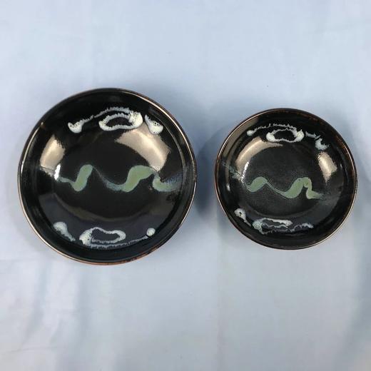 日本丹波立杭烧黑釉碗 2枚装 原盒保留 实物见视频 商品图1