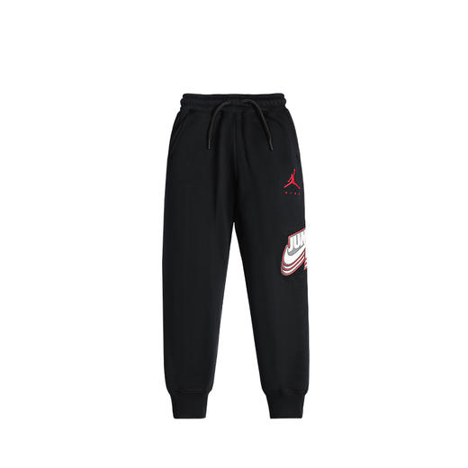 乔丹童衣童装冬男童加绒针织松紧腰运动长裤 JD2142026 商品图0