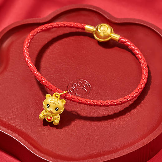 潮宏基爱乐虎系列虎小康足金挂坠 商品图3