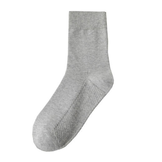 【内外皆棉 软糯舒适】秋冬纯棉女袜加厚 全棉纯色女士中筒袜子 新疆棉防臭独立包装 商品图7