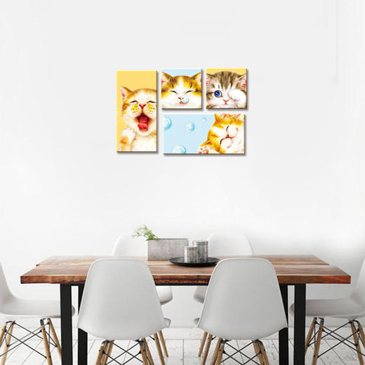 【折扣商品 不退不换】352片 无框套装组平面拼图HN1011 Kayomi-猫咪们的午睡时间 商品图2