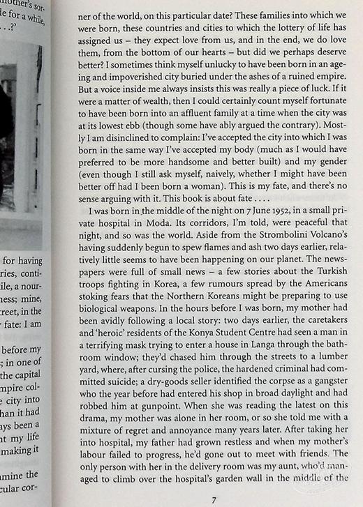 【中商原版】Istanbul 英文原版 奥尔汗·帕穆克：伊斯坦布尔 Orhan Pamuk 商品图6