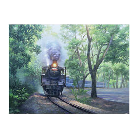 【折扣商品 不退不换】1200片平面拼图 塑料拼图 H2338 赖英泽-绿色隧道的汽笛声-集集线铁道