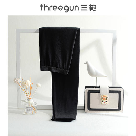 Threegun三枪 【舒肤棉】女士弹力内穿打底基础长裤保暖秋裤-60286B011 商品图4