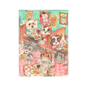 【折扣商品 不退不换】300片 平面拼图 塑料拼图 H2325 泡面- 行运茶餐厅