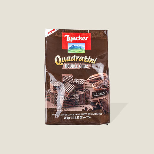 莱家双重巧克力味粒粒装威化饼 220g 商品图0