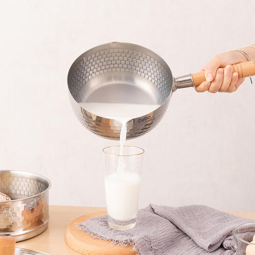 Debo德铂达芙妮不锈钢日式雪平锅奶锅多用锅 商品图5