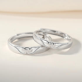 Winy925纯银幽谷之恋对戒送女友闺蜜节日生日礼物