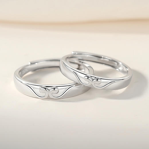 Winy925纯银幽谷之恋对戒送女友闺蜜节日生日礼物 商品图0