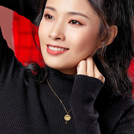 潮宏基爱乐虎系列足金坠链 商品图5