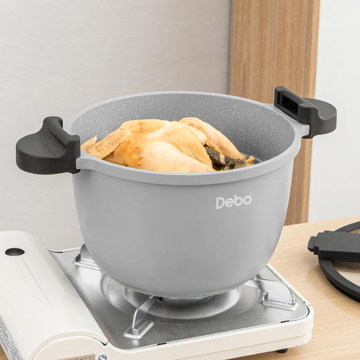 Debo德铂贝恩德新时代铝合金微压锅不粘汤锅 商品图6