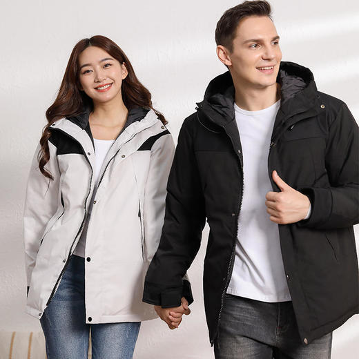 【时尚保暖情侣羽绒服】LolaSmile羽绒服甄选鸭绒防风保暖不易钻绒 商品图3