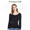 Threegun三枪 【德绒】圆领女士无痕长袖上衣打底衫-23272A921 商品缩略图1