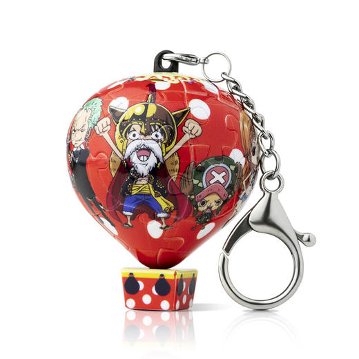 【折扣商品 不退不换】28片 热气球造型 钥匙扣拼图 AB1001 航海王OnePiece-彩虹岛 商品图0