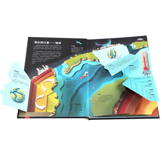 乐乐趣科普立体书 纸上的世界2册 地球+太空 商品图1