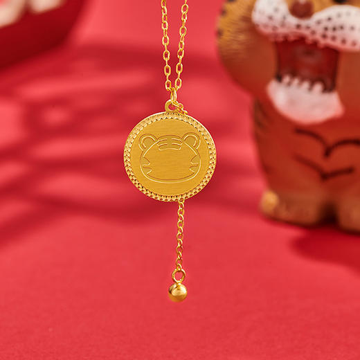 潮宏基爱乐虎系列足金坠链 商品图1