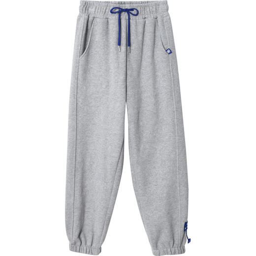 时尚加绒加厚百搭灰色运动裤子女宽松束脚秋冬新款外穿哈伦休闲棉卫裤 商品图6