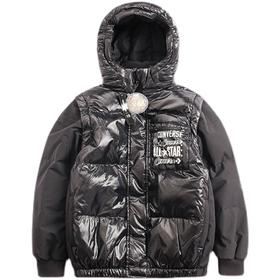 Converse匡威童衣新款男童袖子可拆保暖羽绒服连帽马甲 CV2142078