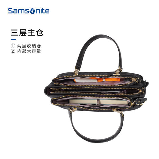 新秀丽2021新款时尚摩登商务休闲女士单肩包KC5*117 商品图2