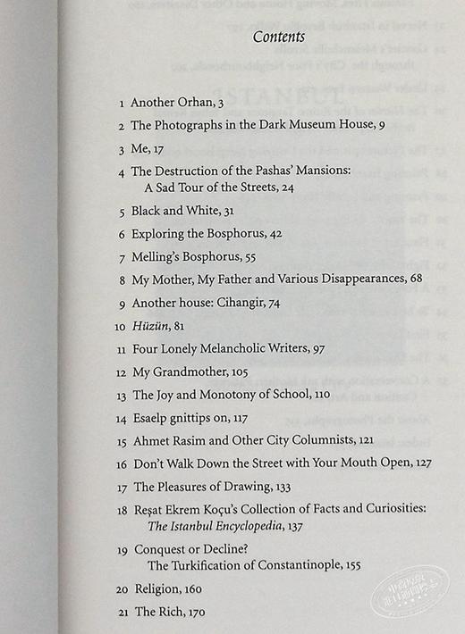 【中商原版】Istanbul 英文原版 奥尔汗·帕穆克：伊斯坦布尔 Orhan Pamuk 商品图5