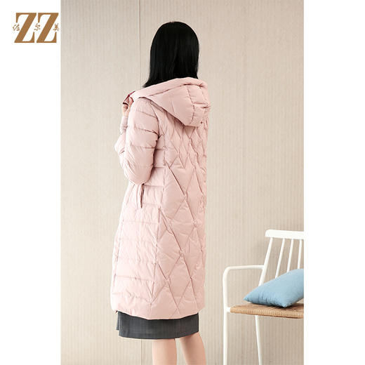 佐尔美2021新款 90绒双面穿气质羽绒服女E04YY11 商品图4
