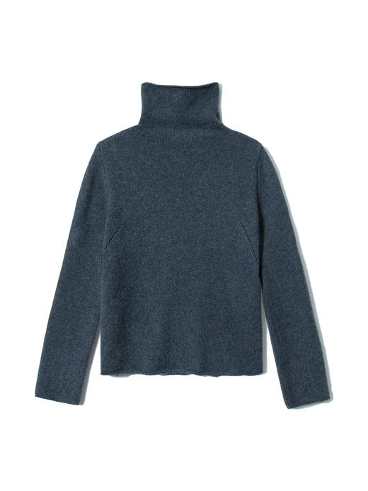 女士2021新款纯山羊绒三股加厚堆堆领套头衫 商品图3