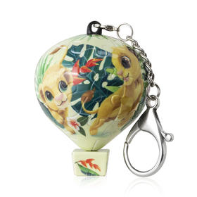 【折扣商品 不退不换】28片 热气球造型 钥匙扣拼图 AB1012 狮子王系列 - 少年辛巴