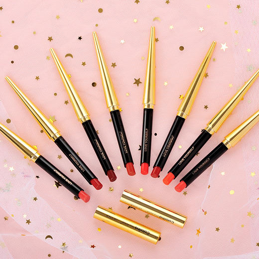 【美妆个护】瑞丽尖头烟管口红女学生款保湿滋润易上色小金条口红 商品图2