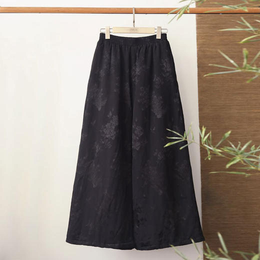 2021秋冬新款提花棉裤休闲裤宽松阔腿裤V211198。 商品图5