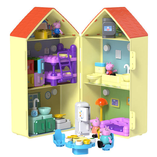 布鲁可联名小猪佩奇大颗粒拼插积木---佩奇之家 商品图1